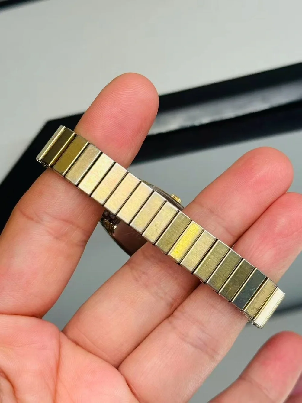Vintage Seiko Quartz Gold Tone 19mm Women’s Dress Watch Stretch New Battery Runs